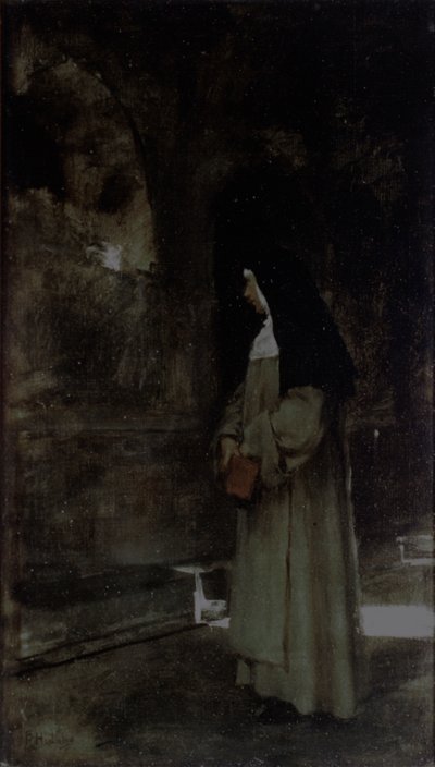 The Mother in the Cloister by Felix Resurreccion Hidalgo